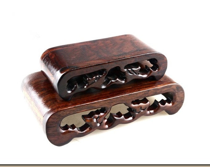 Light Square Wood Stand for Stone / Craft Wood Stand / Item Wood Stand