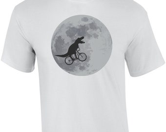 T-Rex - Tyrannosaurus rex bicycle moon T-Shirt