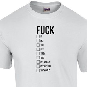 The word f*ck and all of its meanings - funny offensive tshirt