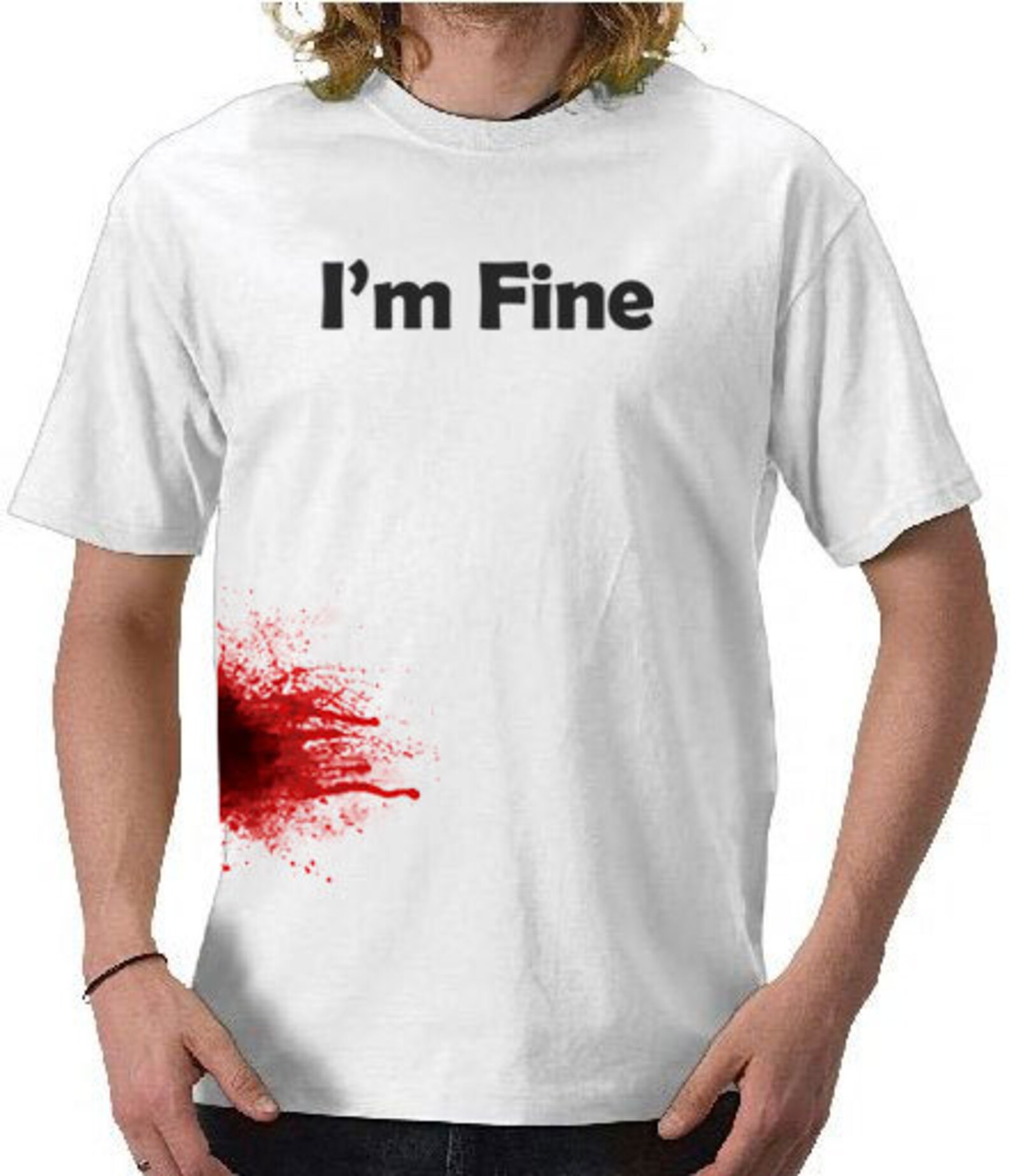 im fine zombie shirt