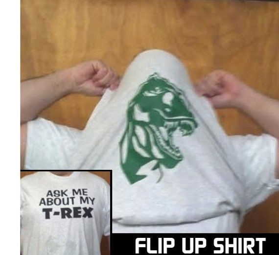 Ask me About T-shirt, Trex Flip Shirt