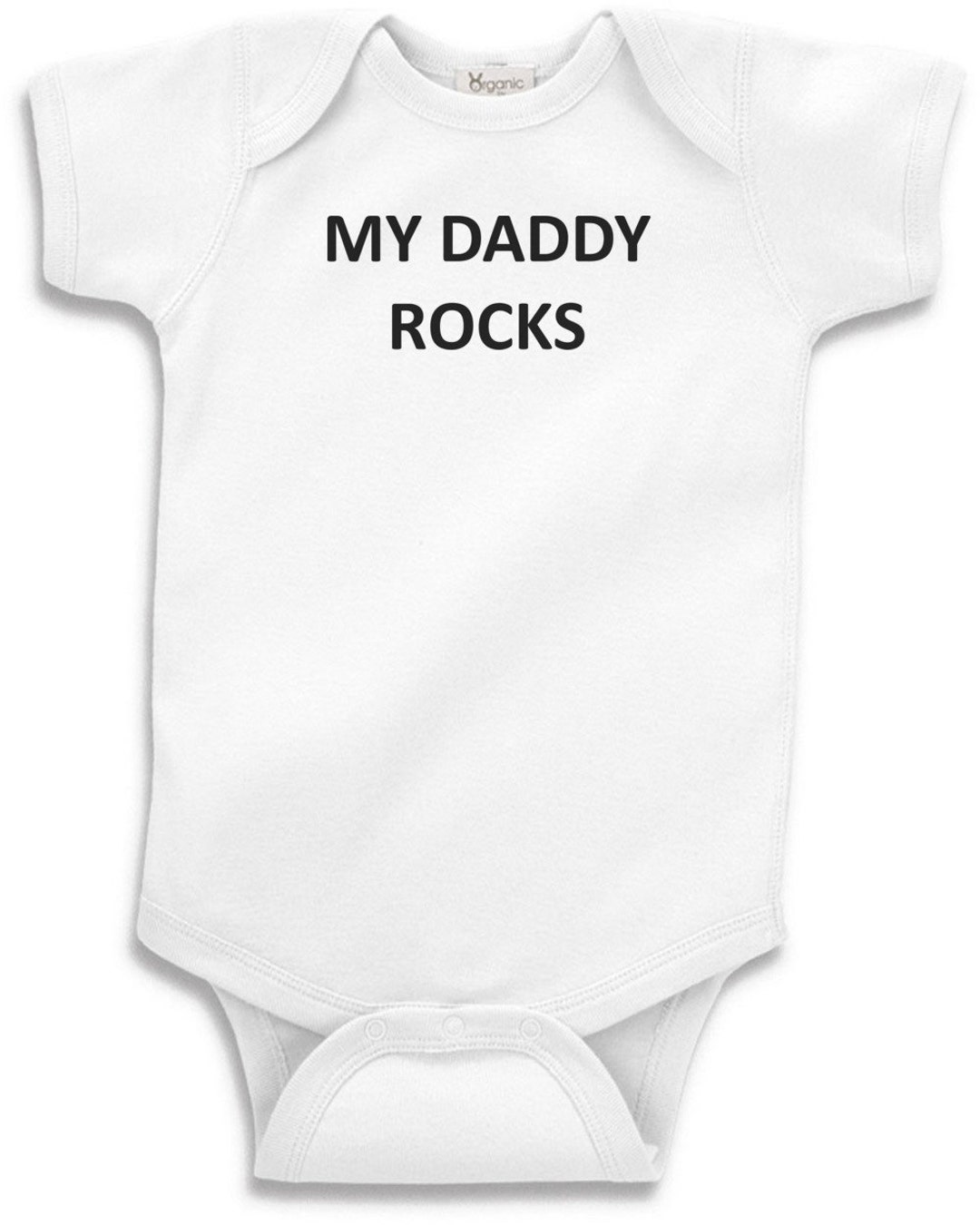 NanyCrafts 'My Daddy Rocks - Drummer' Baby Bodysuit - Funny Musical Onesie