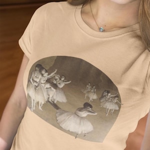 Vintage Ballet T-Shirt: Degas Rehearsal Painting, Balletcore Dance Tee