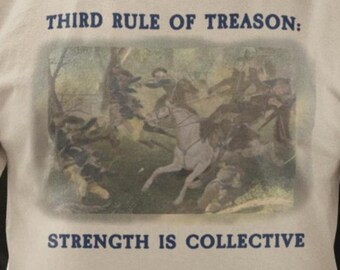 Battle of Kings Mountain T-Shirt - American Revolution - Third Rule of Treason: Strength Is Collective - Living History - Death of Ferguson