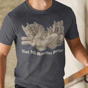Sea Monster Graphic T-Shirt: 17th Century Engraving, Mythic Ocean Tee