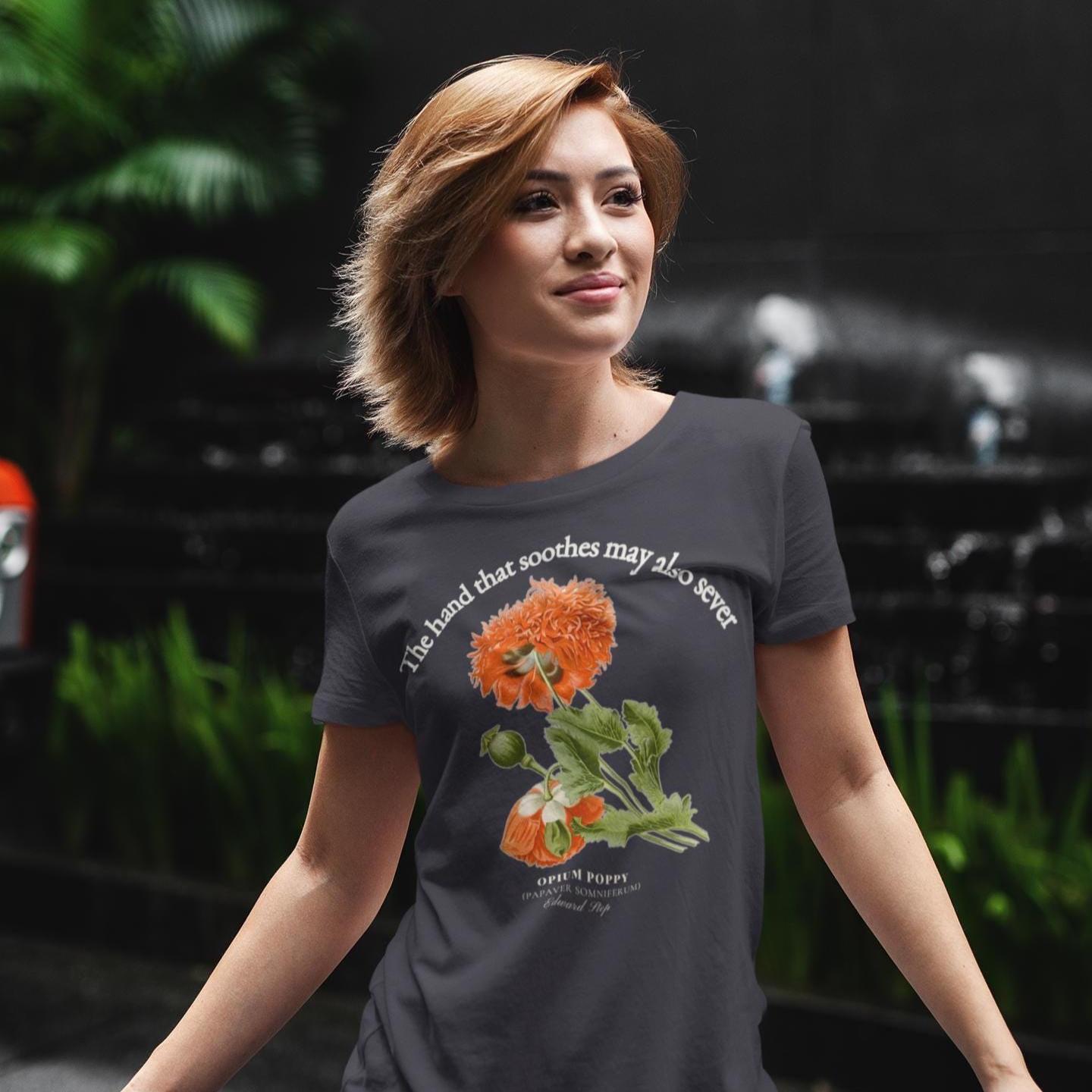 Opium Poppy Vintage Science Shirt: Deadly Lore Cotton Tee - Etsy