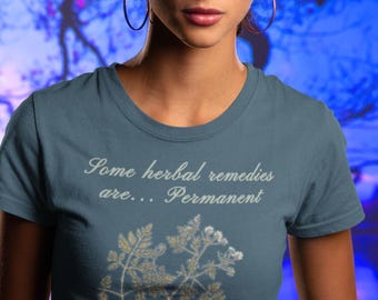 Poison Hemlock Plant-Dark Elegance: Unisex Tee, Elizabeth Blackwell, A Curious Herbal, Botanical Tee, Poison Plant Shirt, Gothic Tee
