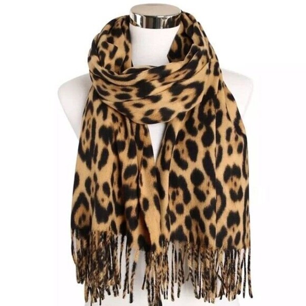 Leopard Print Scarf Etsy