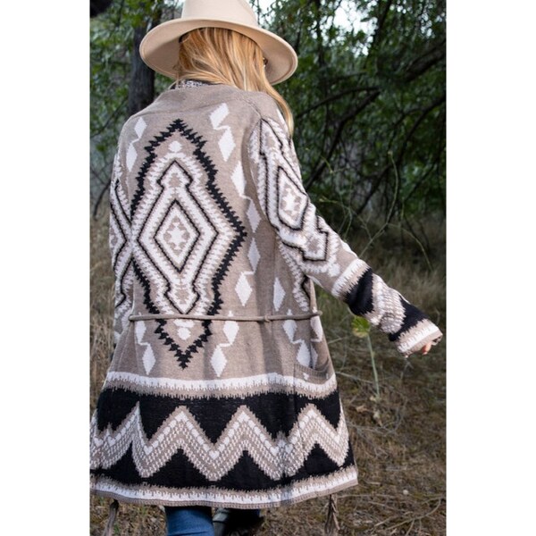Aztec Cardigan Women Etsy