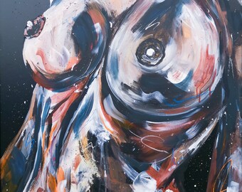 Nude Painting - Etsy UK
