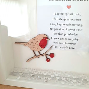 Robin Rememberance White Picture Box Frame - Etsy