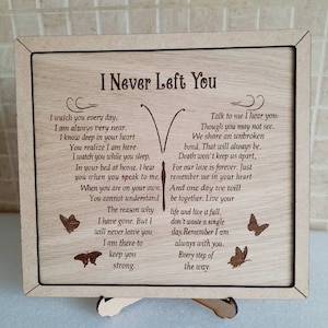 Butterfly rememberence plaque