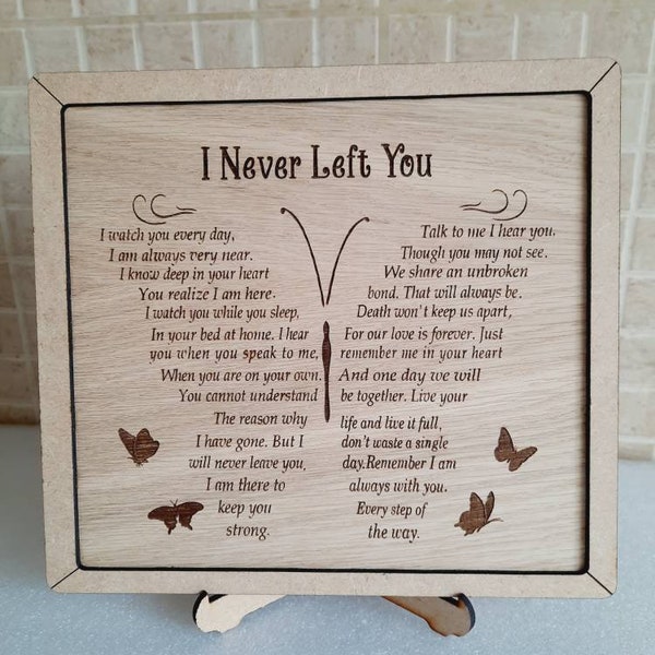 Butterfly rememberence plaque