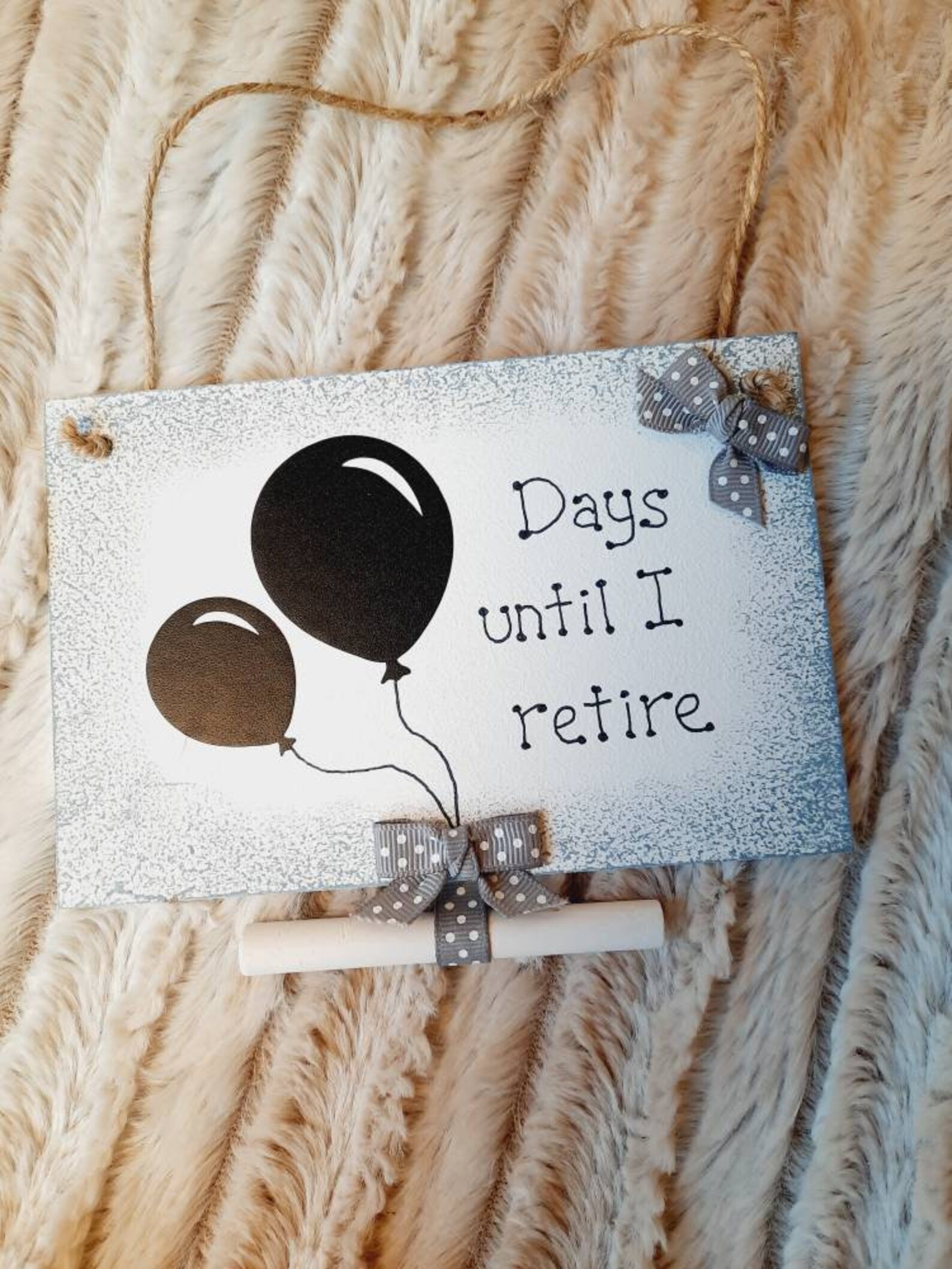 Countdown to retirement chalkboard sign. Days until retire Etsy