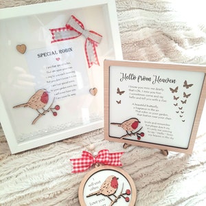 Robin Rememberance White Picture Box Frame - Etsy