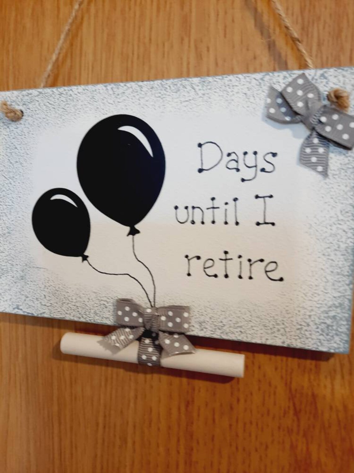 Countdown to retirement chalkboard sign. Days until retire | Etsy