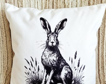 HARE design cushion with storage pocket for book kindle tablet storage