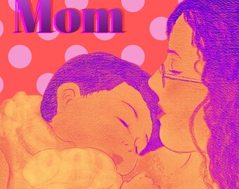 Retro Mom Mother's Day Card