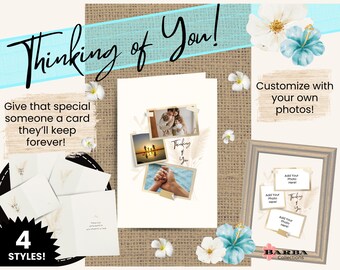 Photo Greeting Card, Customizable Friendship, Sympathy, Anniversary Card