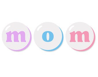Buttons Mom Mother's Day Card