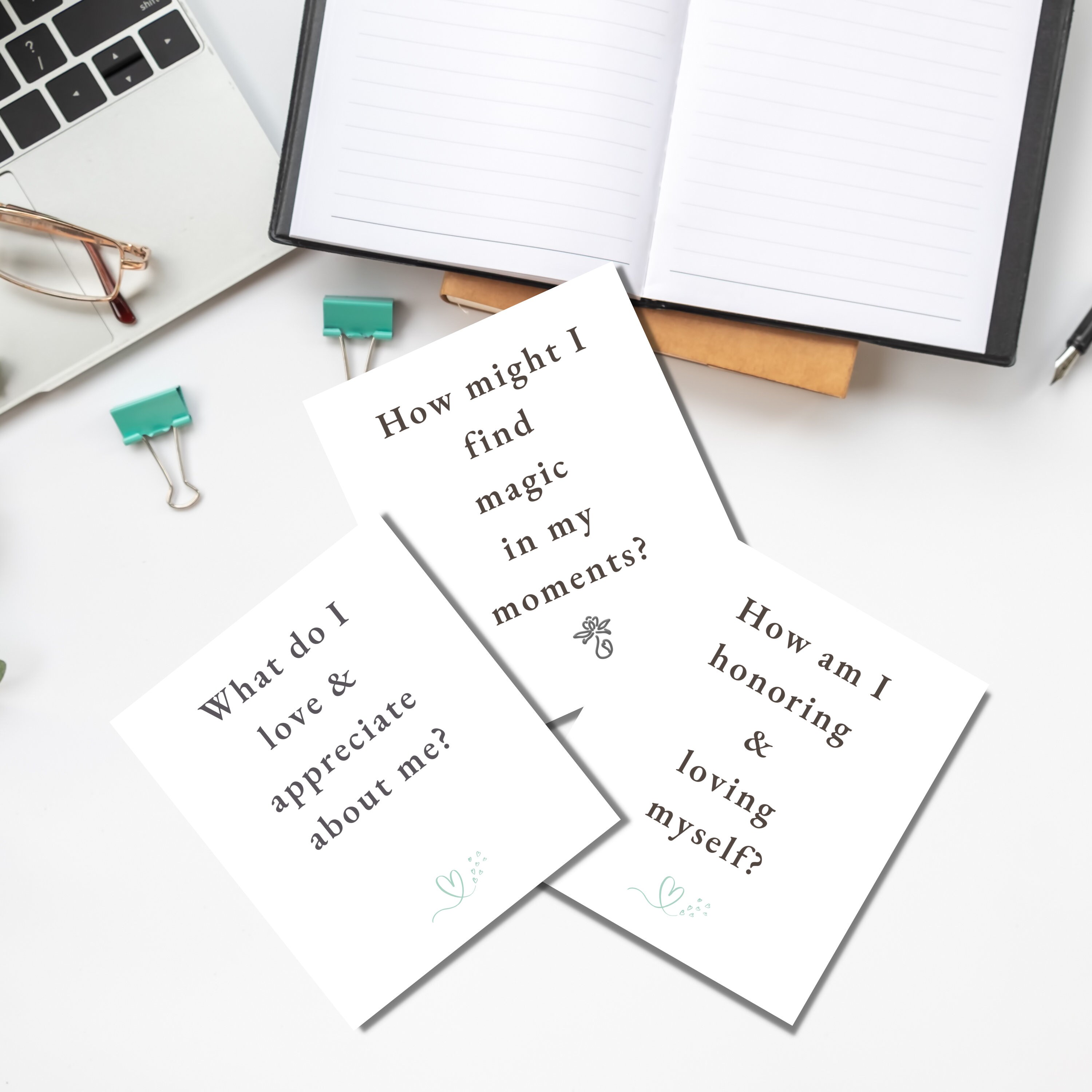 Printable Card Deck: 30 Reflective Questions for Your Self-care - Etsy