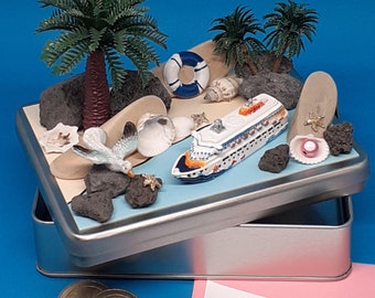 Coffret cadeau croisière AIDA MSC Mon bateau voyage en bateau vacances argent de vacances 30e, 40e, 50e, 60e 70e anniversaire argent cadeau bon de voyage