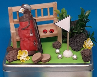 Coffret cadeau golf parcours de golf sac de golf licence club de golf argent chèque cadeau idée cadeau original spécial