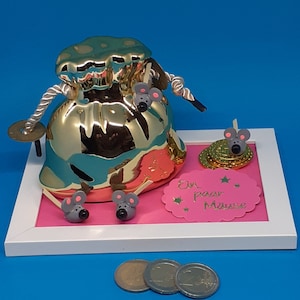 Geldgeschenk Mäuse für Dich Geldsack 3 D Karte Geschenkidee Geburtstag originell einzigartig