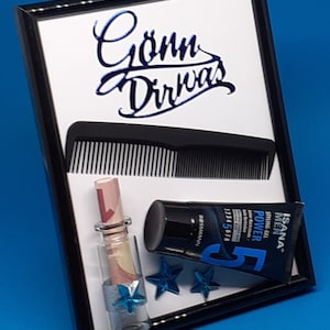 Geldgeschenk Mann Haarstyling Frisur Coiffeur 3 D Geburtstagskarte Gutschein Geschenkidee Geburtstag einzigartig originell