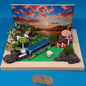 Geldgeschenk Reisebus Busreise Reisezuschuss Kaffeefahrt 40., 50., 60., 70., 80. Geburtstag 3D Glückwunschkarte Gutschein zauberhaft