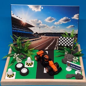 Geldgeschenk Formel 1 Autorennen Racing Bolide Rennwagen Ferrari Mercedes McLaren Gutschein Gutscheinkarte 3 D Karte originell einzigartig