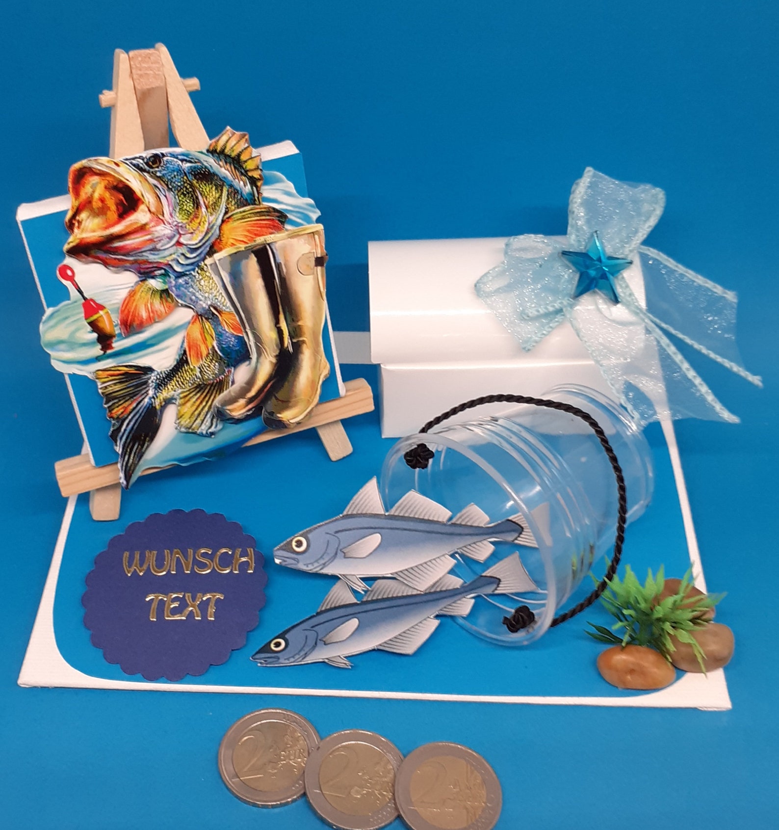 Geldgeschenk für einen Angler Geschenkidee Glückwunschkarte Etsy