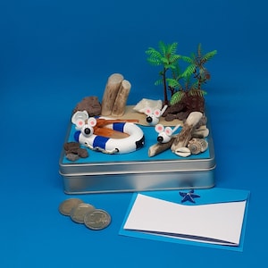 Geschenkbox Urlaub Urlaubsgeld Urlaubsmäuse Geld Reisegutschein 30., 40., 50., 60. 70. Geburtstag Geschenkidee einzigartig originell lustig