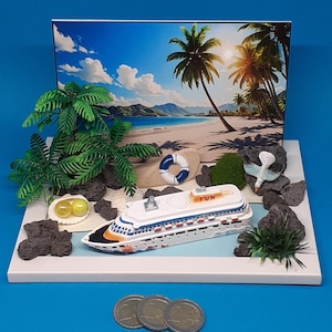 Geldgeschenk AIDA MSC Mein Schiff Kreuzfahrt Schiffsreise Urlaub Reisezuschuss 3 D Karte Reisegutschein einzigartig Urlaubsgeld originell
