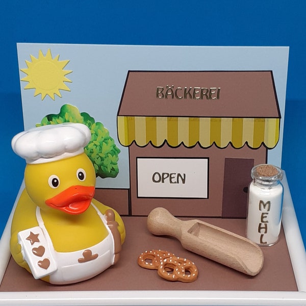 Geldgeschenk Hobbybäckerin Konditor/Konditorin Backkurs Backzubehör Bäckerei Beruf 30., 40., 50., 60. 70. Geburtstag 3D Glückwunschkarte