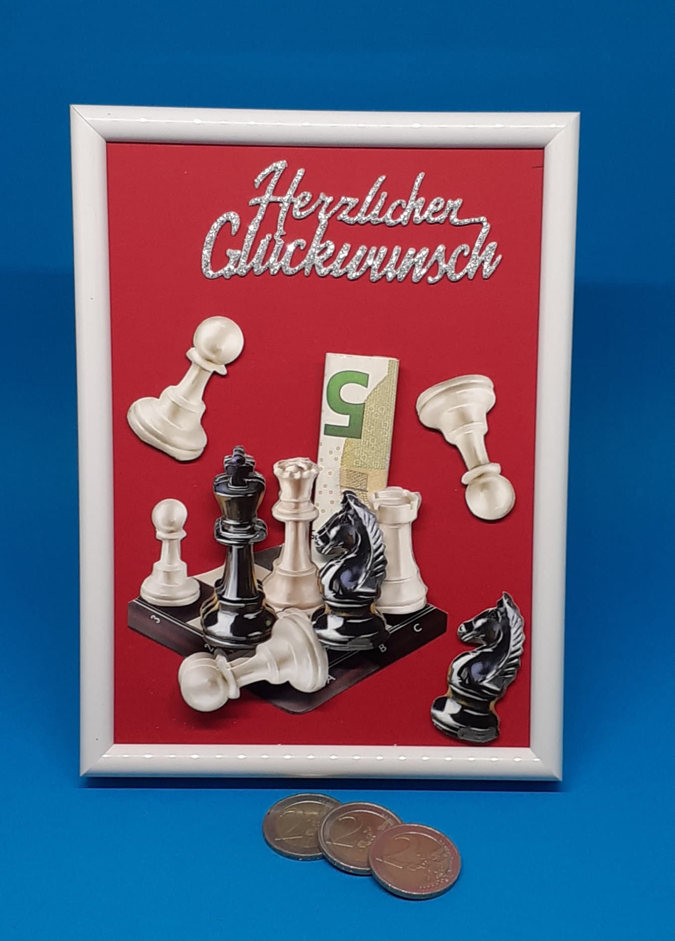 Galeriedruck for Sale mit Ich liebe Schach-Herz-Spieler