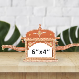 Wedding Picture Frame | Indian Photo Frame | Handmade Photo Frame | Gift for wedding Anniversery | Indian Wedding Gift | Indian Doli Shape