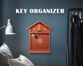 Key Organizer | Key Organizer | Mail and Key Holder | Key Holder | Wooden Key Hanging | Wall Hanging #organizer #keyholder #wallkeyholder