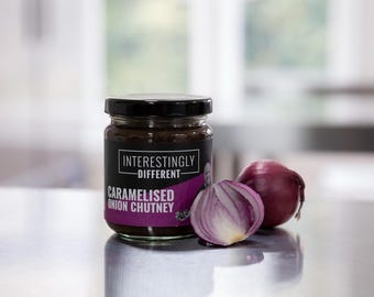 Artisan Caramelised Onion Chutney | Handmade Small Batch Chutney | Gourmet Cheese Board Relish
