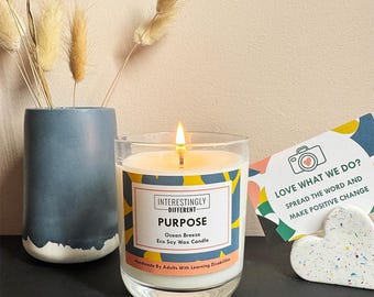 Fresh Soy Candle | Ocean Breeze Candle | Coastal Home Fragrance | Eco Glass Candle