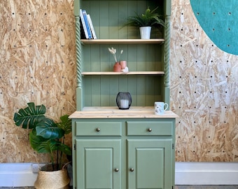 Upcycled Sage Green Welsh Dresser