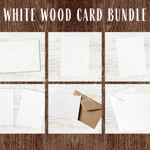 Invitation vierge modèle Bundle numérique fond papier BUNDLE ferme fond Shabby Chic Scrapbook bois blanc toile de fond en détresse