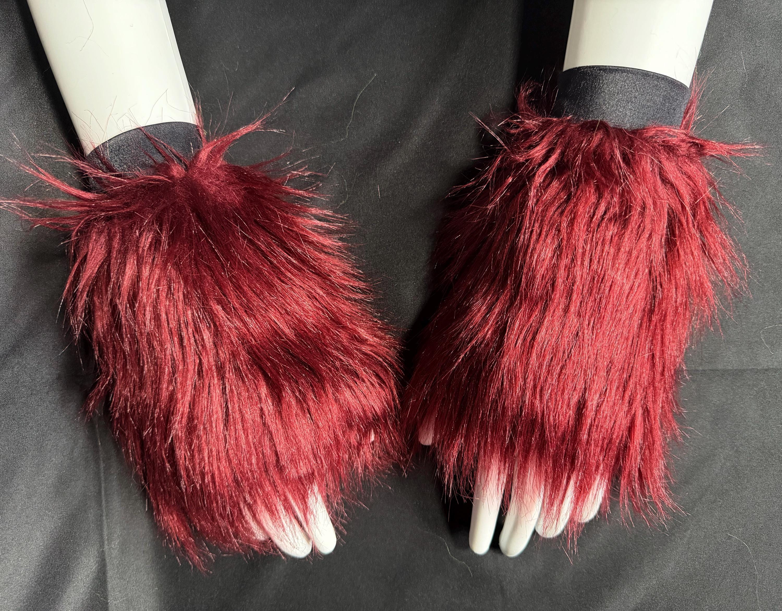 Faux Fur Long Arm Warmers - Etsy
