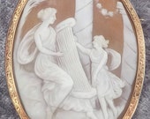 Victorian Gold Mounted Shell Cameo