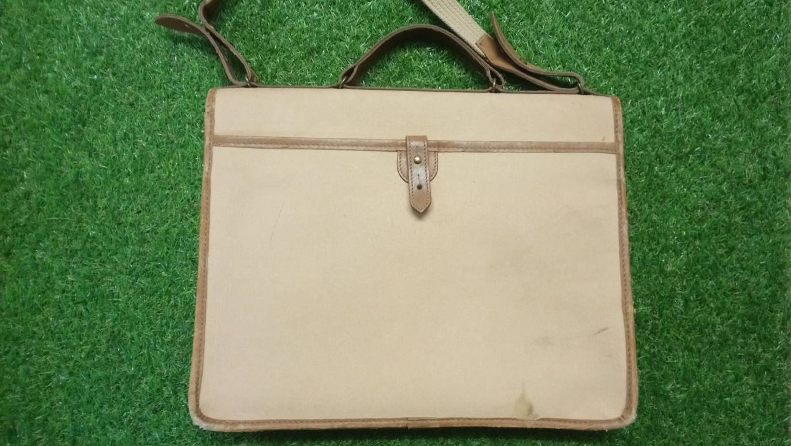 Vintage Mulberry Canvas & Leather Satchel Etsy