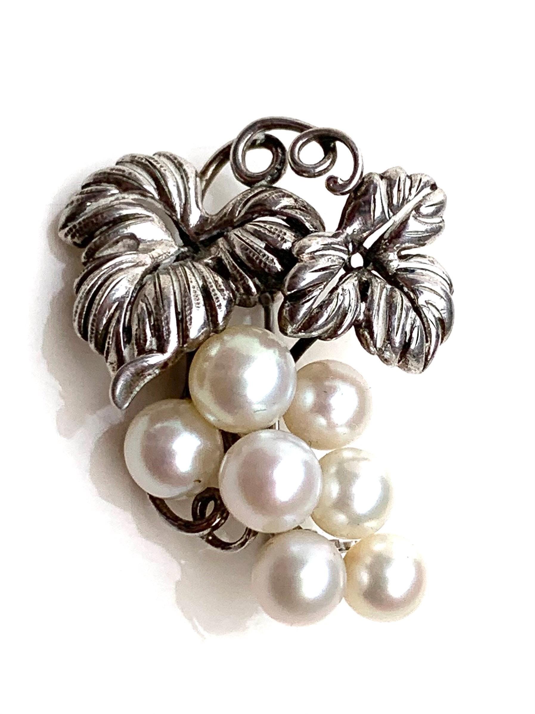 Mikimoto Brooch - Etsy