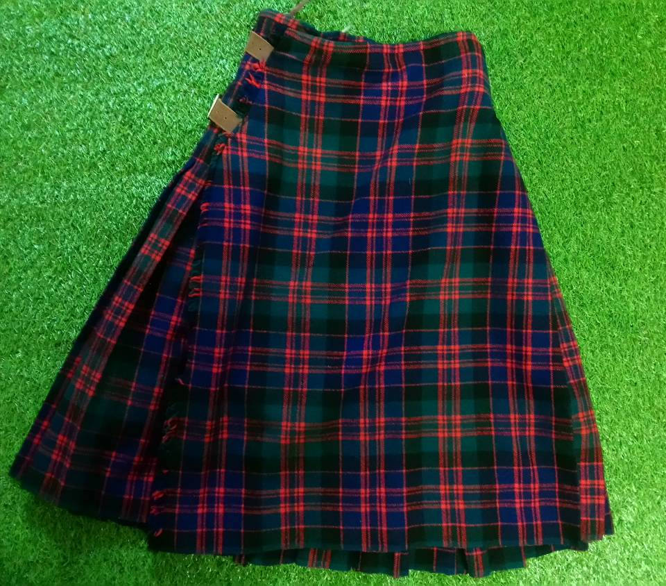 Image of Antique Wool Kilt 26" Waist