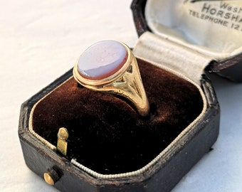 Antique 18ct Yellow Gold Carnelian Signet Ring 6g