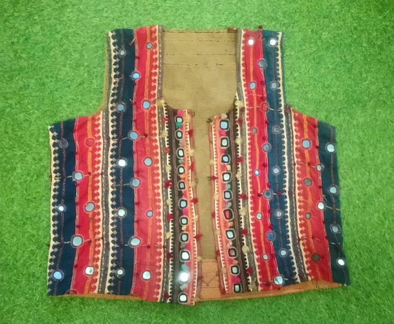 Antique Indian Mirror Work Shisha Embroidery Waist