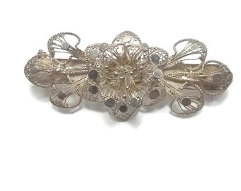 アンティーク/ヴィンテージ フィリグリー ブローチ | シルバー製